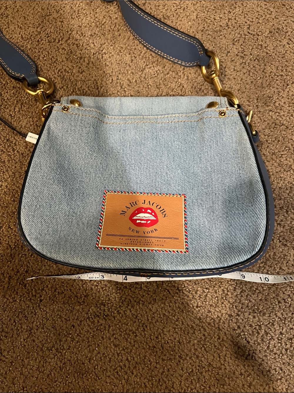Marc Jacob Nomad Crossbody Denim Bag denim Jean **see pictures